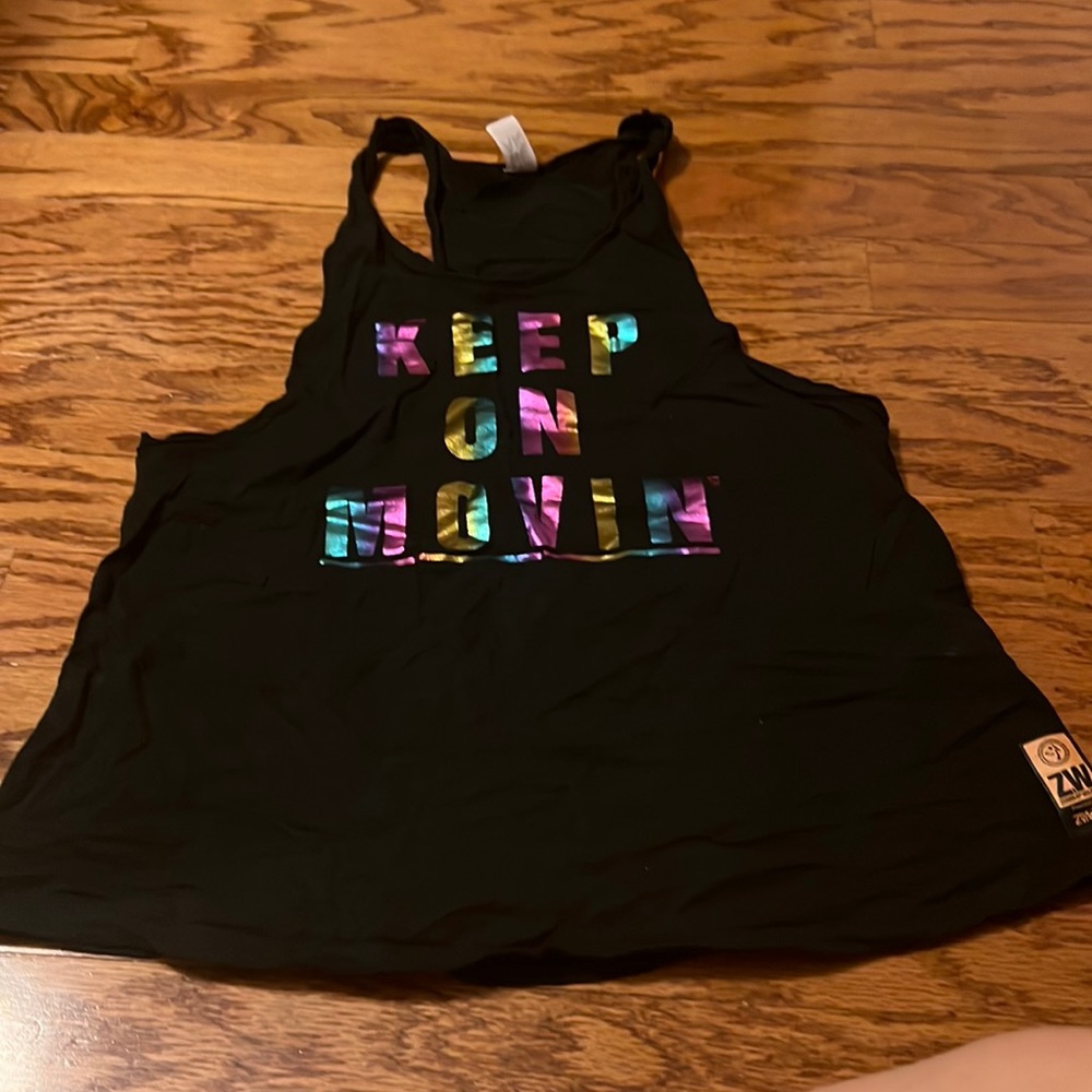 Zumba keep on movin instructor tank